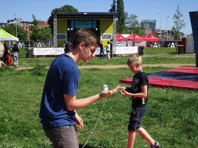 De wereldkAmpioen en de beginner.