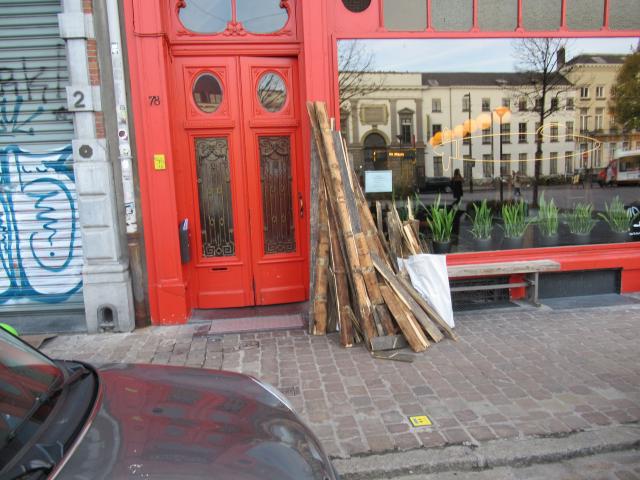 Het hout op.